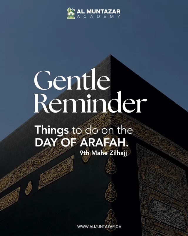 Things to do on the Day of Arafah 🤲

Pray for the early re-appearance of Imam-e-Zamana (atfs) ✨

#arafah #arafahday #hajj #zilhajj #shia